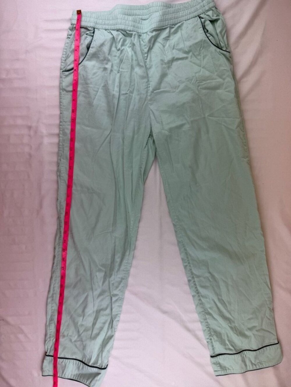 LAKE Pajamas Long Sleeve Pants Set Size Medium in Light Mint Green - Picture 14 of 15